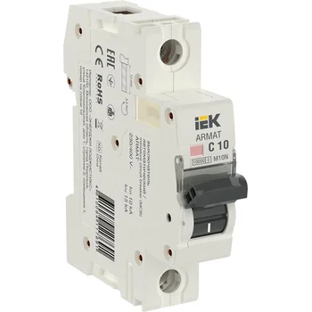 Выключатель автоматический модульный 1п C 10А M10N ARMAT IEK AR-M10N-1-C010