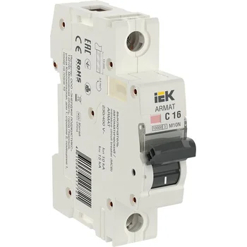 Выключатель автоматический модульный 1п C 16А M10N ARMAT IEK AR-M10N-1-C016