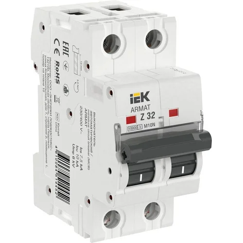 Выключатель автоматический модульный 2п Z 32А M10N ARMAT IEK AR-M10N-2-Z032
