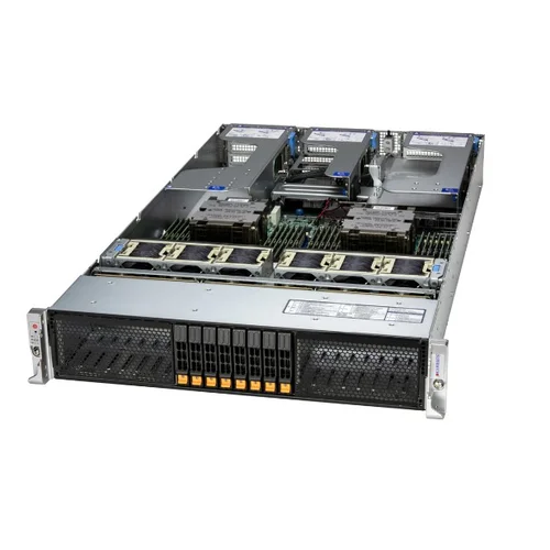 Сервер Supermicro AS-2126HS-TN, 2x9565, 24x96GB DDR5, 2x960GB M.2 NVMe, 2x25GBase-X NIC, DCM, 2x2000W, rails