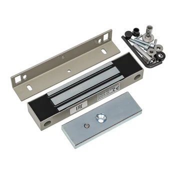 Замок электромагнитный ML-180K с уголком серый AT-02294 AccordTec