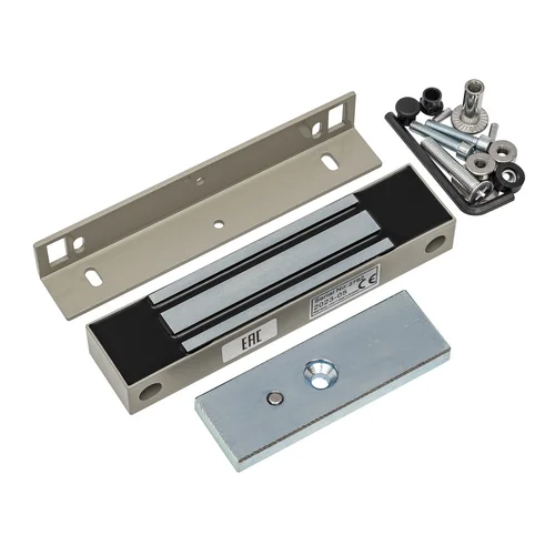 Замок электромагнитный ML-180K с уголком серый AT-02294 AccordTec