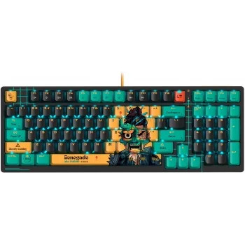 Клавиатура A4Tech Bloody AT98 Renegade механическая черный/зеленый USB for gamer LED (AT98)