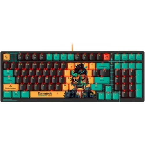 Клавиатура A4Tech Bloody AT98 Renegade механическая черный/зеленый USB for gamer LED (AT98)