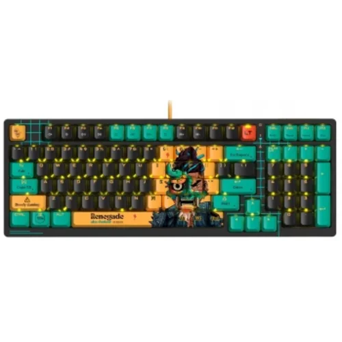 Клавиатура A4Tech Bloody AT98 Renegade механическая черный/зеленый USB for gamer LED (AT98)