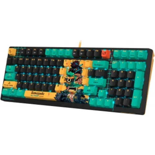 Клавиатура A4Tech Bloody AT98 Renegade механическая черный/зеленый USB for gamer LED (AT98)