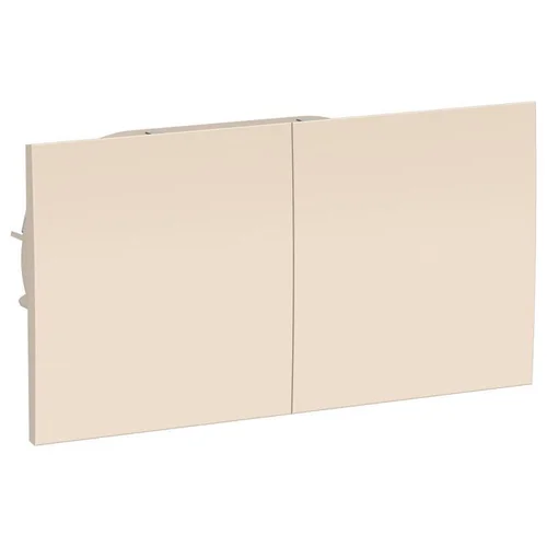 Розетка 2-м СП AtlasDesign 16А IP20 с заземл. защ. шторки со сдвижн. крышкой в сборе беж. SE ATN0002