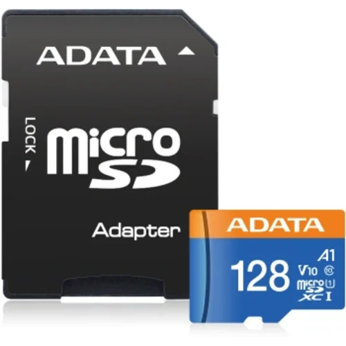 Флеш карта microSDXC 128GB A-Data AUSDX128GUICL10A1-RA1 Premier + adapter
