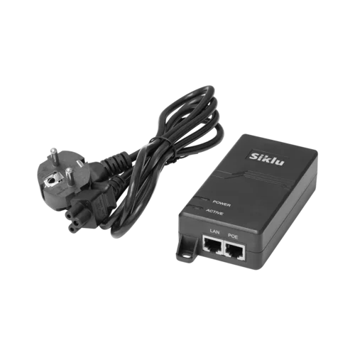 PoE инжектор 60W E.L. VI(100-240 AC source, EU AC cable)