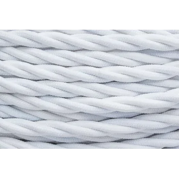 Провод ретро 2х1.5 матов. бел. (уп.20м) Bironi B1-424-71-20