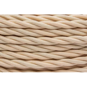 Провод ретро 2х1.5 матов. зол./песочн. (уп.20м) Bironi B1-424-719-20