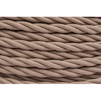 Провод ретро 3х1.5 матов. капучино (уп.50м) Bironi B1-434-716-50