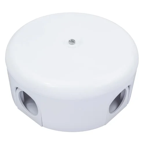 Коробка распределительная d78мм ЛИЗЕТТА (в компл. 4 кабельных ввода) ABS-пластик бел. Bironi B1-521-