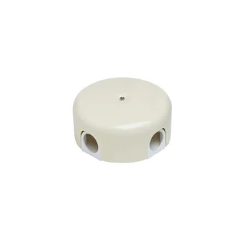 Коробка распределительная d78мм ЛИЗЕТТА (в компл. 4 кабельных ввода) ABS-пластик сл. кость Bironi B1