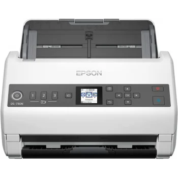 Сканер планшетный/протяжный Epson WorkForce DS-730N (B11B259401/B11B259502) A4 белый