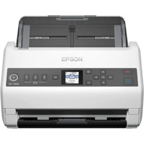 Сканер планшетный/протяжный Epson WorkForce DS-730N (B11B259401/B11B259502) A4 белый