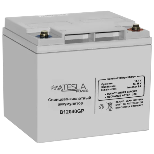 Свинцово-кислотный аккумулятор Tesla Power 12VDC 40Ач