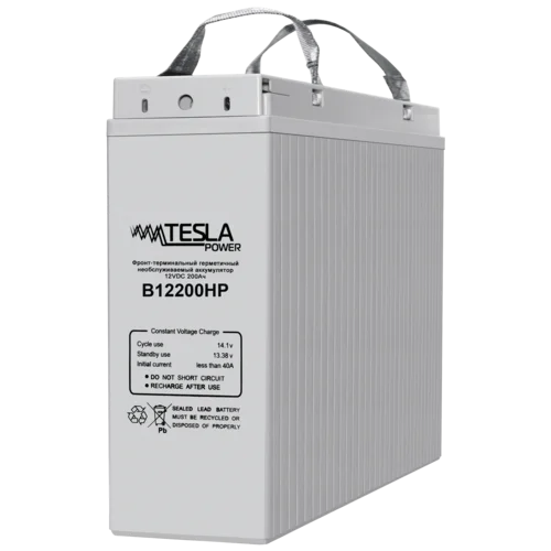 Фронт-терминальный герметичный необслуживаемый аккумулятор Tesla Power 12VDC 200Ач