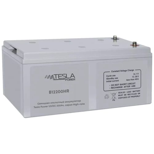 Свинцово-кислотный аккумулятор Tesla Power 12VDC 200Ач, серия High-rate