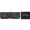 Клавиатура + мышь A4Tech Bloody B1700 клав:черный мышь:черный USB LED