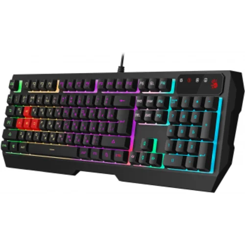Клавиатура + мышь A4Tech Bloody B1700 клав:черный мышь:черный USB LED