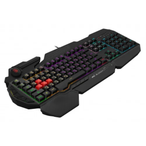 Клавиатура A4Tech Bloody B310N черный USB Multimedia for gamer LED (подставка для запястий) (B310N)