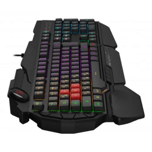 Клавиатура A4Tech Bloody B310N черный USB Multimedia for gamer LED (подставка для запястий) (B310N)