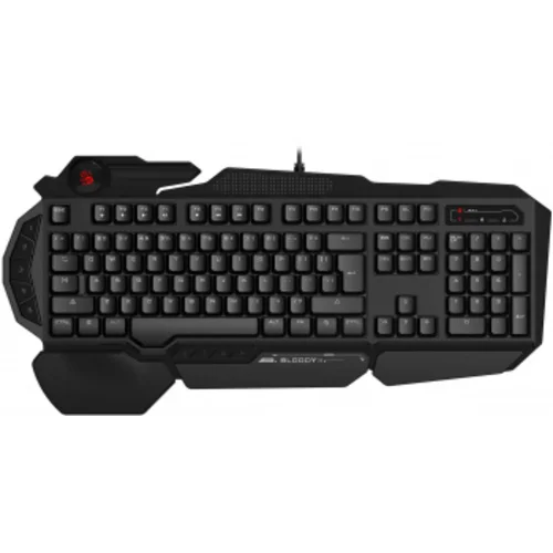 Клавиатура A4Tech Bloody B310N черный USB Multimedia for gamer LED (подставка для запястий) (B310N)