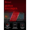 Клавиатура A4Tech Bloody B310N черный USB Multimedia for gamer LED (подставка для запястий) (B310N)
