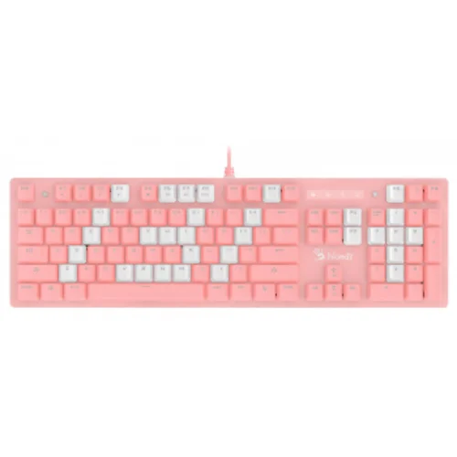 Клавиатура A4Tech Bloody B800 Dual Color механическая розовый/белый USB for gamer LED