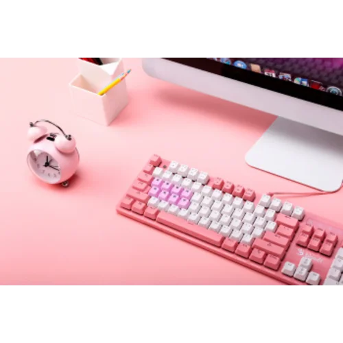 Клавиатура A4Tech Bloody B800 Dual Color механическая розовый/белый USB for gamer LED