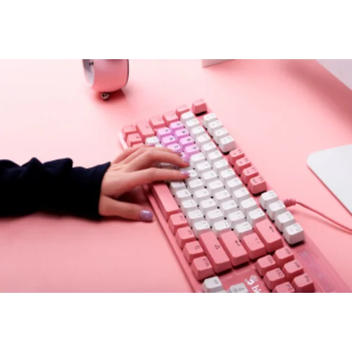 Клавиатура A4Tech Bloody B800 Dual Color механическая розовый/белый USB for gamer LED