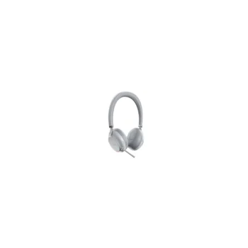 Гарнитура BH76 UC Light Gray USB-A, Беспроводная Bluetooth, Зарядка Qi, HD звук, Шумоподав.ANC, Серая