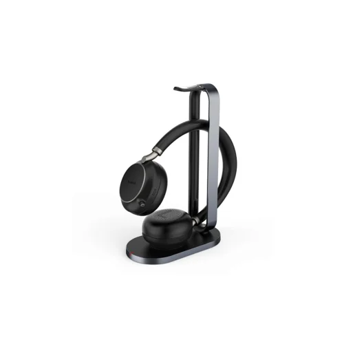 Гарнитура BH76 with Charging Stand UC Black USB-A, Беспроводная BT,BHC76,Зарядка Qi,HD звук,Шумоподав.ANС,Черн