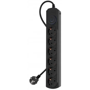 Сетевой фильтр Ippon BK-6-EU-1.8-10-B 1.8м (6 розеток) черный (коробка)