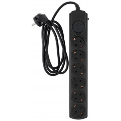 Сетевой фильтр Ippon BK-6-EU-1.8-10-B 1.8м (6 розеток) черный (коробка)