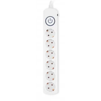 Сетевой фильтр Ippon BK-6-EU-5-16-W 5м (6 розеток) белый (коробка)