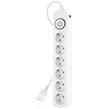 Сетевой фильтр Ippon BK-6-UPS-1.8-10-W 1.8м (6 розеток) белый (коробка)