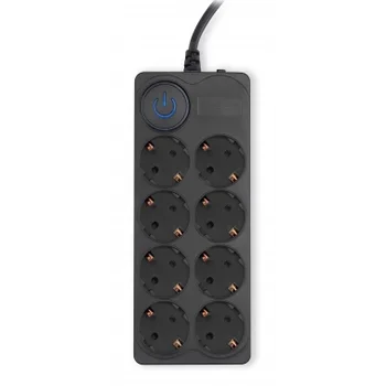 Сетевой фильтр Ippon BK-8-EU-3-10-B 3м (8 розеток) черный (коробка)