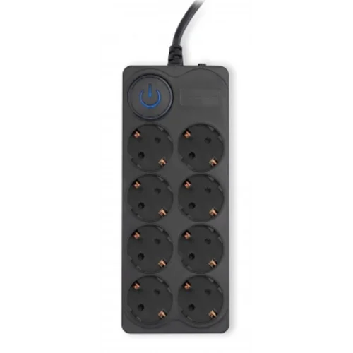Сетевой фильтр Ippon BK-8-EU-3-10-B 3м (8 розеток) черный (коробка)