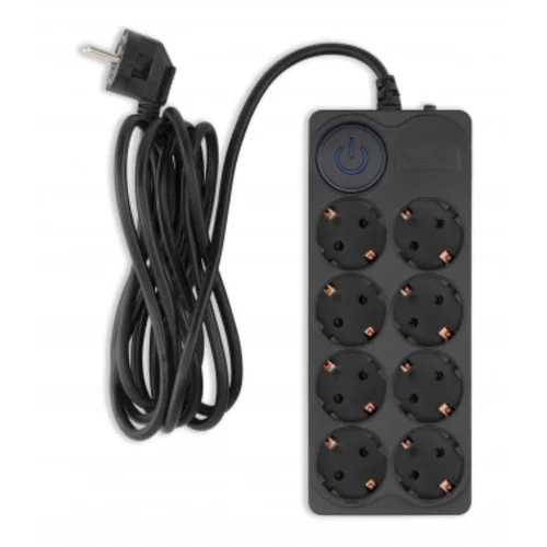 Сетевой фильтр Ippon BK-8-EU-3-10-B 3м (8 розеток) черный (коробка)