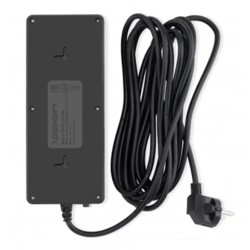 Сетевой фильтр Ippon BK-8-EU-5-10-B 5м (8 розеток) черный (коробка)