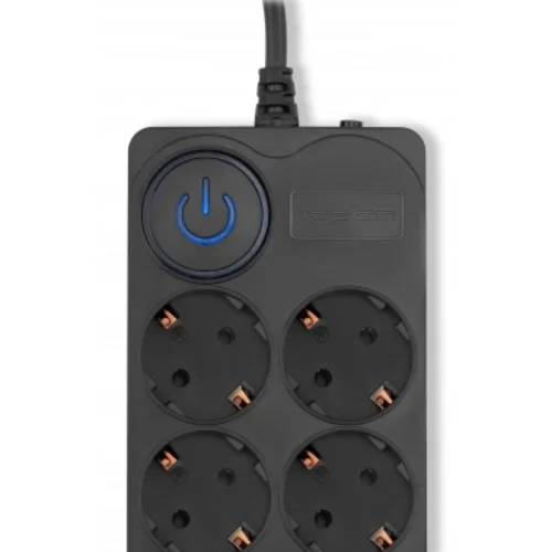 Сетевой фильтр Ippon BK-8-EU-5-10-B 5м (8 розеток) черный (коробка)