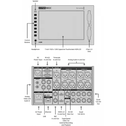 Рекордер HyperDeck Extreme 8K HDR Blackmagic