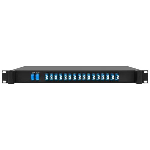 Мультиплексор/демультиплексор CWDM SNR MDM-16-1U, 2 ОВ, 16 каналов, LC