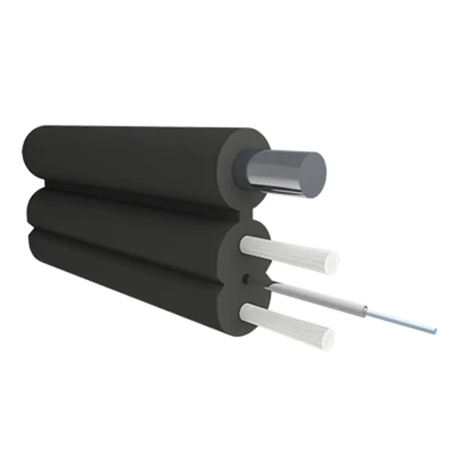 Кабель оптический B-OptiX, с дополнительным несущим элементом (2*0,5 FRP + проволока 1.0 мм), 1 волокно