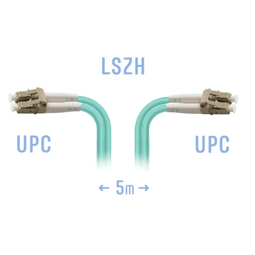 Патчкорд оптический B-Optix LC/UPC MM Duplex 5 метров