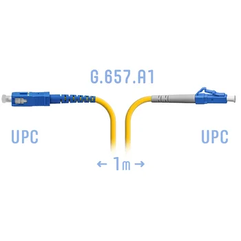 Патчкорд оптический B-Optix LC/UPC-SC/UPC SM G.657.A1 1 метр