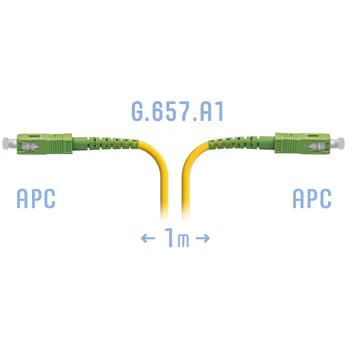 Патчкорд оптический B-Optix SC/APC SM G.657.A1 1 метр