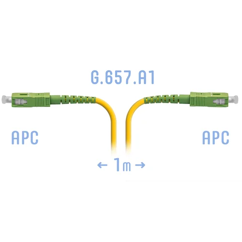 Патчкорд оптический B-Optix SC/APC SM G.657.A1 1 метр